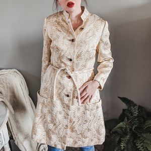 VINTAGE 1960s Nardiello for Rona gold trench coat